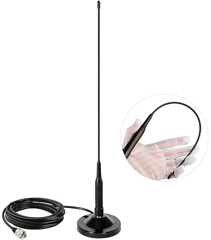 Amazon.com: UHF VHF Dual Band Antenna with Hatchback Clip Mount